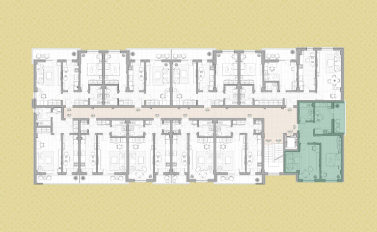 Sirajardin - Apartament cu 2 camere - 2B