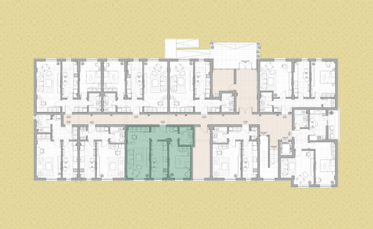 Sirajardin - Apartament cu 2 camere - 2D